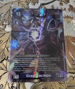 Digimon Card Game GranDracmon BT23-068 SR Alt Art BT23 Hackers Slumber - Image 1