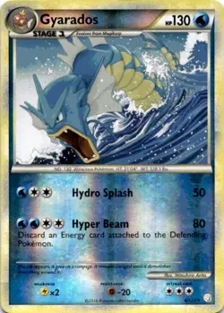 Gyarados 4/123 Reverse Holo Rare Pokemon Card HeartGold & SoulSilver HGSS PTCG - Image 1