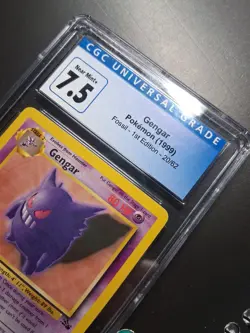CGC 7.5 Gengar 1999 Fossil 1st Edition 20/62 Pokemon Card - Image 3