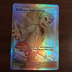 Professor Oak's Setup (Full Art) 233/236 Sm-Cosmic Eclipse Holo NM Card - Image 1