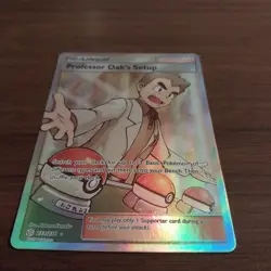 Professor Oak's Setup (Full Art) 233/236 Sm-Cosmic Eclipse Holo NM Card - Image 2