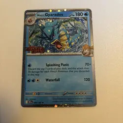 Pokemon Card Misty's Gyarados Destined Rivals stamped Holo Rare 049/182 NM - Image 1