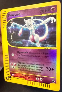 Mewtwo 56/165 Expedition Base Set Pokemon Card Vintage WOTC Reverse Holo Rare Lp - Image 3