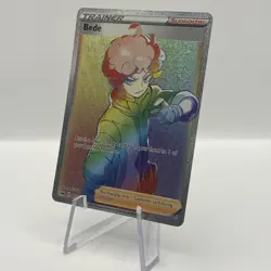 Pokemon Card Bede 207/202 Sword & Shield Secret Rainbow Rare MINT - Image 2