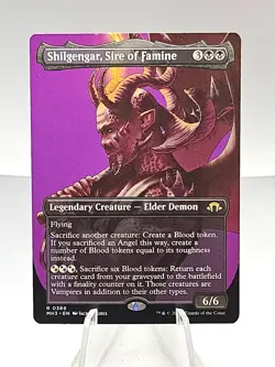 x1 Shilgengar, Sire of Famine - Borderless R MTG Modern Horizons 3 M/NM, English - Image 1