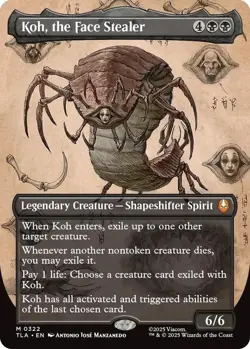 Koh, the Face Stealer ( Foil Borderless ) Avatar: The Last Airbender NM MTG - Image 1