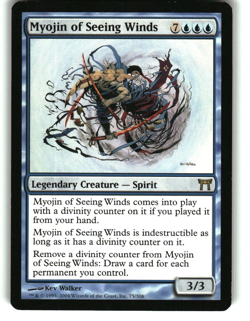 Myojin of Seeing Winds - MTG Rare Blue Legendary Creature NM Magic the Gathering - Image 1