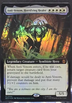 Anti-Venom, Horrifying Healer #244 Marvel's Spider-Man Extended Art Foil Mythic - Image 1