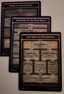 Set of 3 Dungeon Tokens AFR MTG Goblin Skeleton Atropal Mad Mage Phandelver - Image 1