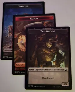 Set of 3 Dungeon Tokens AFR MTG Goblin Skeleton Atropal Mad Mage Phandelver - Image 2