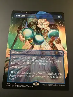 MTG Secret Lair #245 Borderless Ponder NM - Image 1