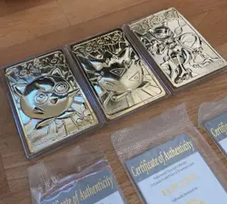 Pokemon 23K gold plated trading cards 1999 Burger King 5 of 6 - No Charizard - Image 5