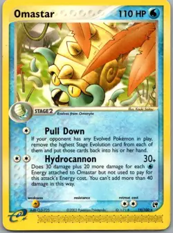 #19/100 Omastar Pokemon Sandstorm Rare - Image 1