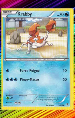 Krabby - XY04:Vigueur Spectrale - 13/119 - Carte Pokemon Neuve Francaise - Image 1