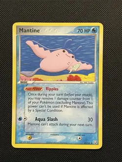 Mantine 45/109 EX Team Rocket Returns Pokemon TCG Vintage LP - Image 1