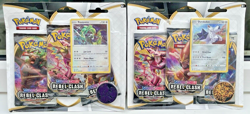 POKEMON TCG REBEL CLASH RAYQUAZA DURALUDON BLISTER PACK SET X2 *FACTORY SEALED* - Image 1
