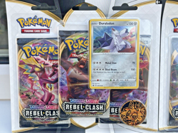 POKEMON TCG REBEL CLASH RAYQUAZA DURALUDON BLISTER PACK SET X2 *FACTORY SEALED* - Image 4