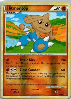 Pokemon TCG Hitmontop 8/95 Call of Legends Reverse LP - Image 1