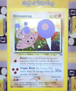 Pokemon Hitmontop Neo Discovery Holo Rare 3/75 Holo Swirl - Image 4