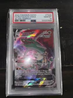 Pokemon Rayquaza VMAX Silver Tempest Trainer Gallery Full Art #TG20 PSA 10 - Image 1