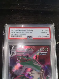 Pokemon Rayquaza VMAX Silver Tempest Trainer Gallery Full Art #TG20 PSA 10 - Image 2