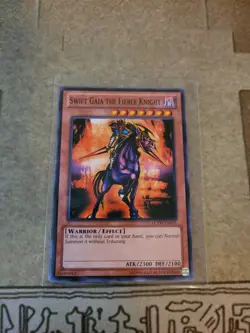 YUGIOH SWIFT GAIA THE FIERCE KNIGHT LCYW-EN031 COMMON UNLIMITED ED NM - Image 1