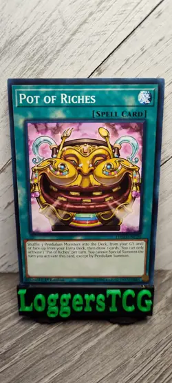 Yu-Gi-Oh! Pot Of Riches / LEDD ENC20 1st Edition LP - Image 1