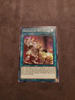 YuGiOh! Heritage Of The Chalice MP19-EN224 Prismatic Secret Rare 1st Ed NM - Image 1