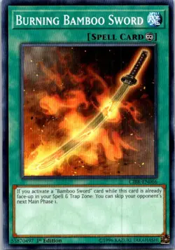 Burning Bamboo Sword CIBR-EN066 Yu-Gi-Oh! 1st Edition Light Play - Image 1