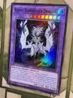 YuGiOh KHAOS STARSOURCE DRAGON Super Rare OP28-EN008 - Image 1