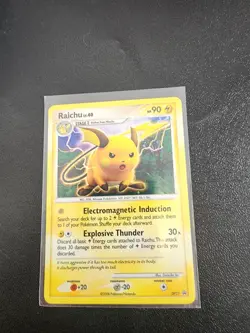 RAICHU Lv. 40 DP21 Diamond & Pearl Promo Holo Rare Pokemon Card - Image 1