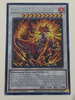 Yugioh - Jurrac Astero x 3 - 1st Edition Secret Rare NM - Free Holo Card - Image 2