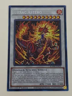 Yugioh - Jurrac Astero x 3 - 1st Edition Secret Rare NM - Free Holo Card - Image 4