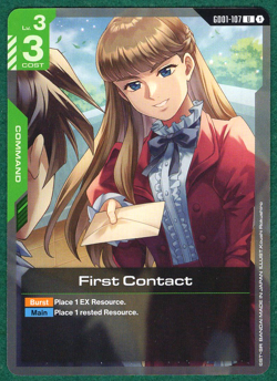 First Contact - Newtype Rising GD01-107 - Gundam Card Game TCG Card - Image 1