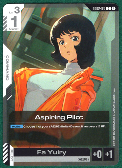 Aspiring Pilot - Dual Impact GD02-120 - Gundam Card Game TCG Card - Image 1