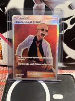 XY Blaine’s Last Stand Full Art Trainer Pokemon Card (NM) - Image 1