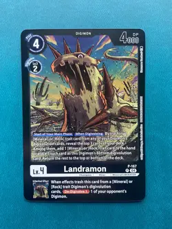 Landramon P-167 LM-06 Billion Bullet Digimon Card Game x1 - Image 1