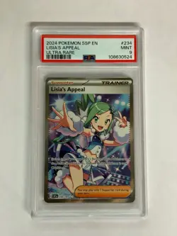 2024 POKEMON SURGING SPARKS ULTRA RARE #234 LISIA'S APPEAL PSA 9 Card - Image 1