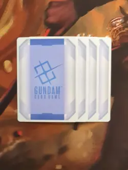 Gundam Card Game, Aile Strike Gundam,NM, Holo foil ST04-001 - Image 2