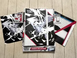 Lot Of Pokemon TCG White Flare Binder With Box, Card Sleeves, Dice and 2 Posters - Image 1