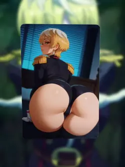 Tenka Izumo Chained Soldier Anime Waifu Sexy Goddess Doujin Lewd Hentai Card - Image 1