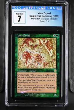 VINE DRYAD Mercadian Masques Foil Rare CGC 7 MTG [Nostalgium] - Image 1