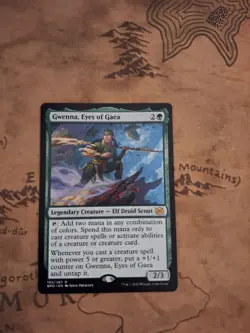 MTG Gwenna, Eyes of Gaea The Brothers' War Regular Rare Legendary 185/287 LP - Image 3