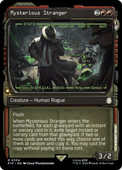 Mysterious Stranger (Showcase) [Fallout] Foil Near Mint - Image 1