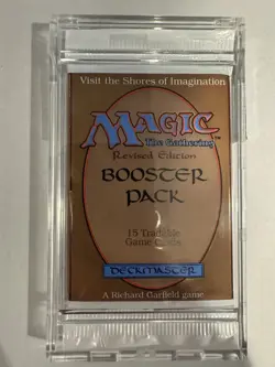 MTG Revised Booster pack ENGLISH factory sealed with Display Case - Image 1