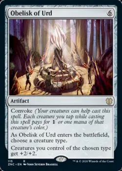 1x Obelisk of Urd NM-Mint, English Commander: Zendikar Rising MTG Magic - Image 1