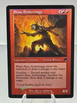 FOIL - MTG Skoa, Embermage (Retro Frame) #420 - Modern Horizons 3 - Image 1