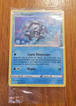 Carte Pokemon HOLO PROMO Hexagel 043/203 EB07 Evolution Celeste FR NEUF - Image 2