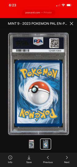 2023 POKEMON PAL EN-PALDEA EVOLVED ILLUSTRATION RARE #223 GRAFAIAI PSA 9 - Image 2
