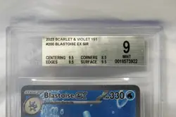 BGS 9 - Pokemon Blastoise ex 200/165 Full Art SIR Scarlet & Violet 151 - Image 2
